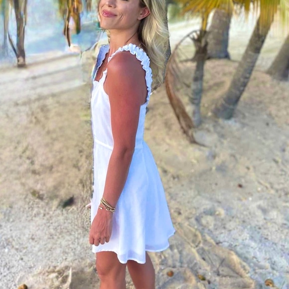 Lola Grace Dresses & Skirts - Lola Grace White Cotton Mini Dress (Small)
